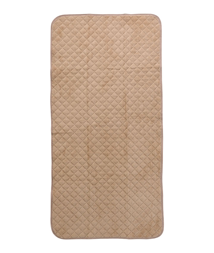 フランネル無地敷パッド長毛　シングルロングサイズ