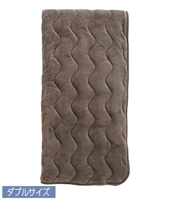 【Ｇｉｎｇｅｒのチカラ ＳＵＰＥＲ】あったかリバーシブル敷パッド　ダブルサイズ