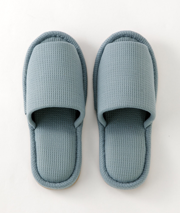 かかとにやさしいスリッパ　無地カラー