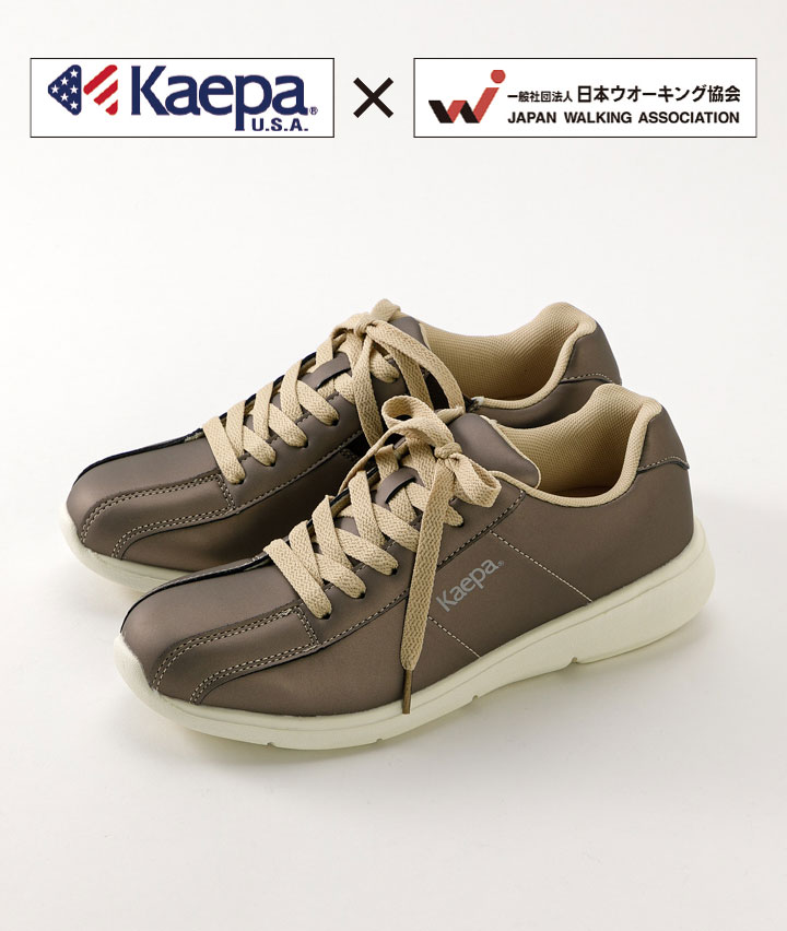 【Ｋａｅｐａ×日本ウォーキング協会】合皮カジュアルシューズ