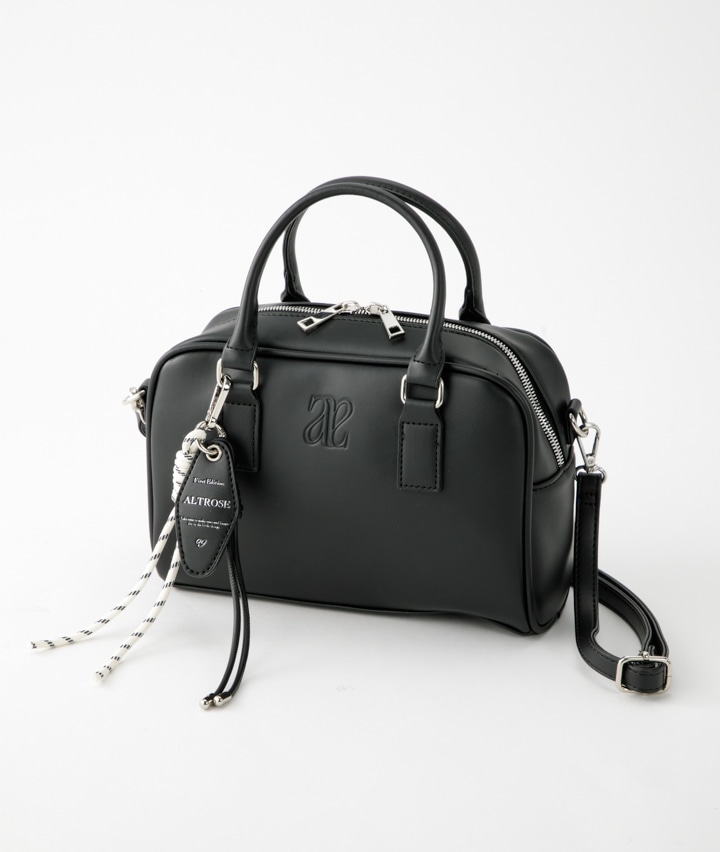 チャーム付きボストンバッグ