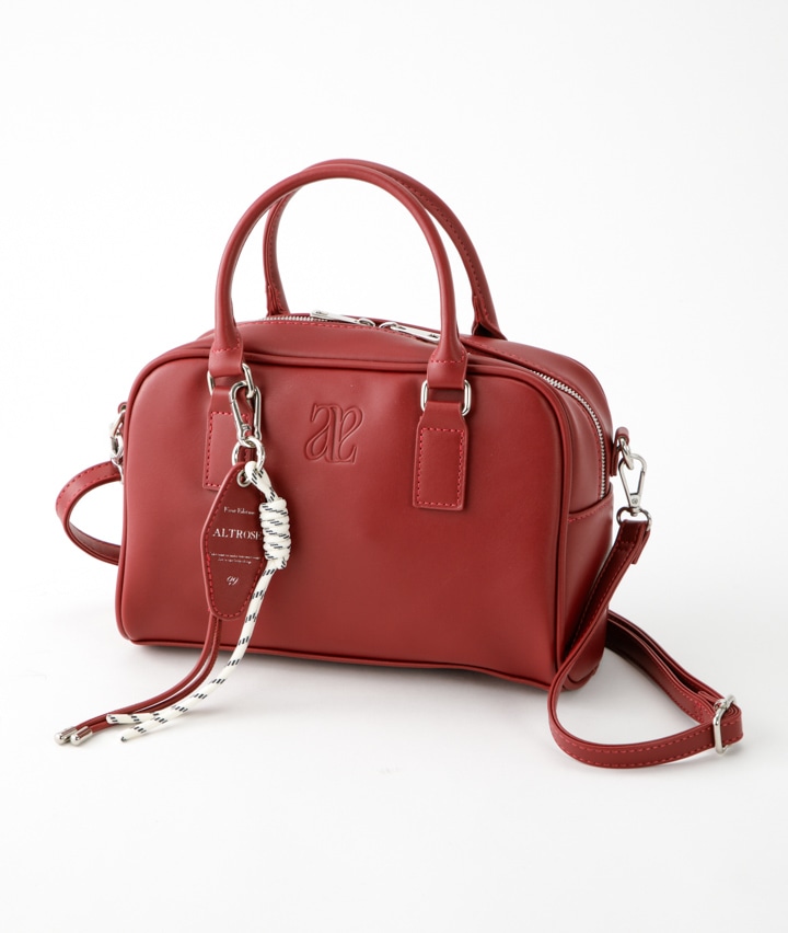 チャーム付きボストンバッグ