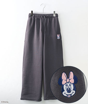 【Disney】(ミニー)ワンポイント刺しゅうパンツ