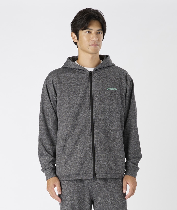 【ｕｍｂｒｏ】カチオン裏起毛フルジップパーカー