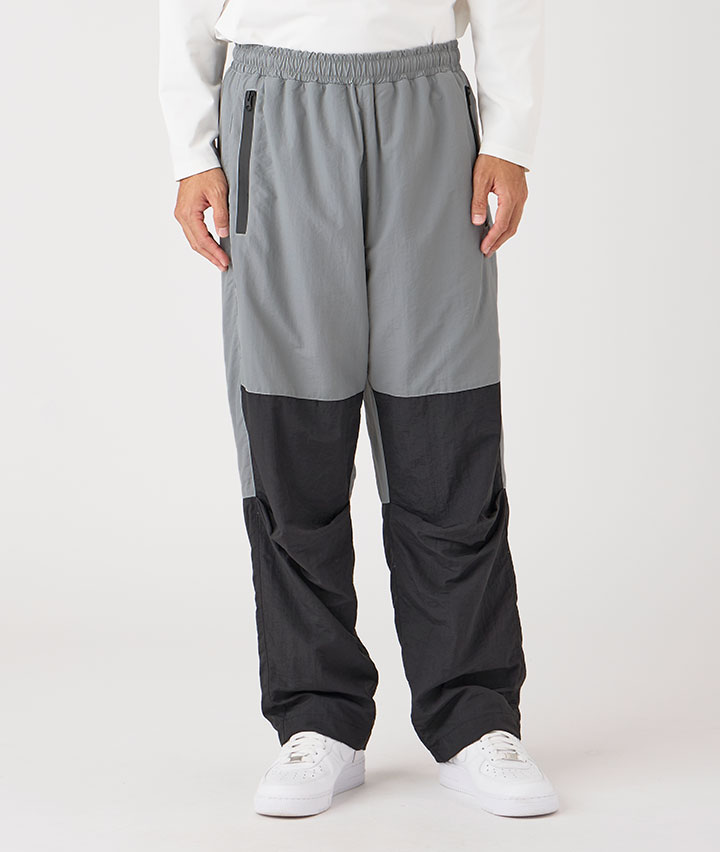 裏メッシュ切替ワイドパンツ