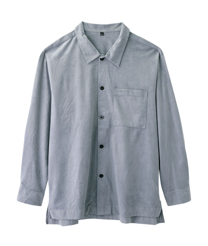 スウェードビッグシャツ