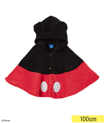 【Ｄｉｓｎｅｙ】（ミッキーマウス）フリースポンチョ