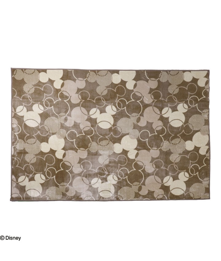 【Ｄｉｓｎｅｙ】シンプルシルエットＢＥ　ラグ１２０ｘ１８０ｃｍ