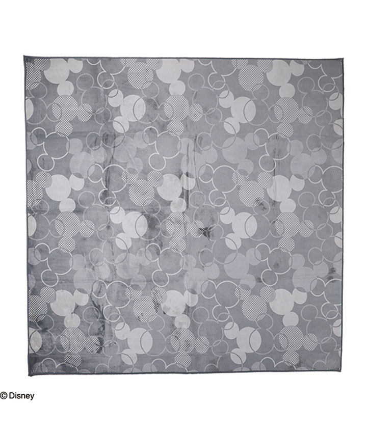 【Ｄｉｓｎｅｙ】シンプルシルエットＧＹ　ラグ１８０ｘ１８０ｃｍ