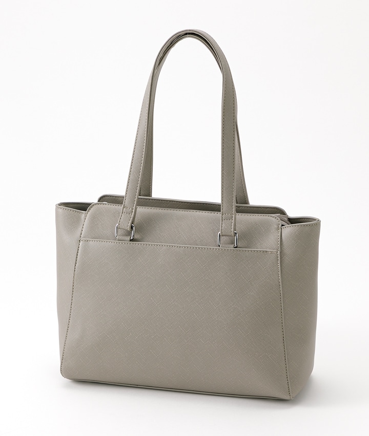 合皮前ポケット付トートバッグ