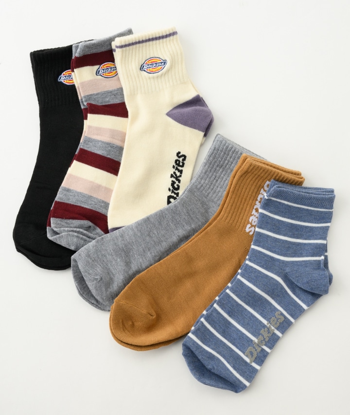 【Dickies】(6足入り)ソックスパック