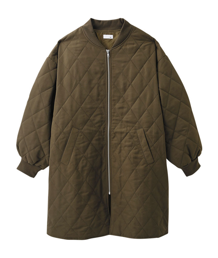 薄中綿ロング丈ＭＡ１コート