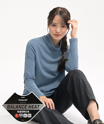 【ＢＡＬＡＮＣＥ ＨＥＡＴ】（旭化成キャスコット使用）（吸湿発熱）（保湿）ルーズネックプルオーバー