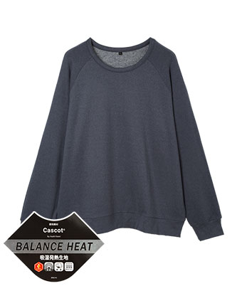 【ＢＡＬＡＮＣＥ ＨＥＡＴ】前ラグランクルーネックプルオーバー