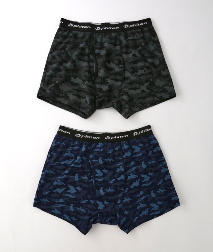 【ｐｈｉｔｅｎ】【Ｐａｓｅｏｓ ＷＡＲＭ】（ドライウォーム）（ウエストゴム部分ＡＱＵＡ ＴＩＴＡＮ使用）（肌側綿１００％）（２枚組）ボクサーブリーフ