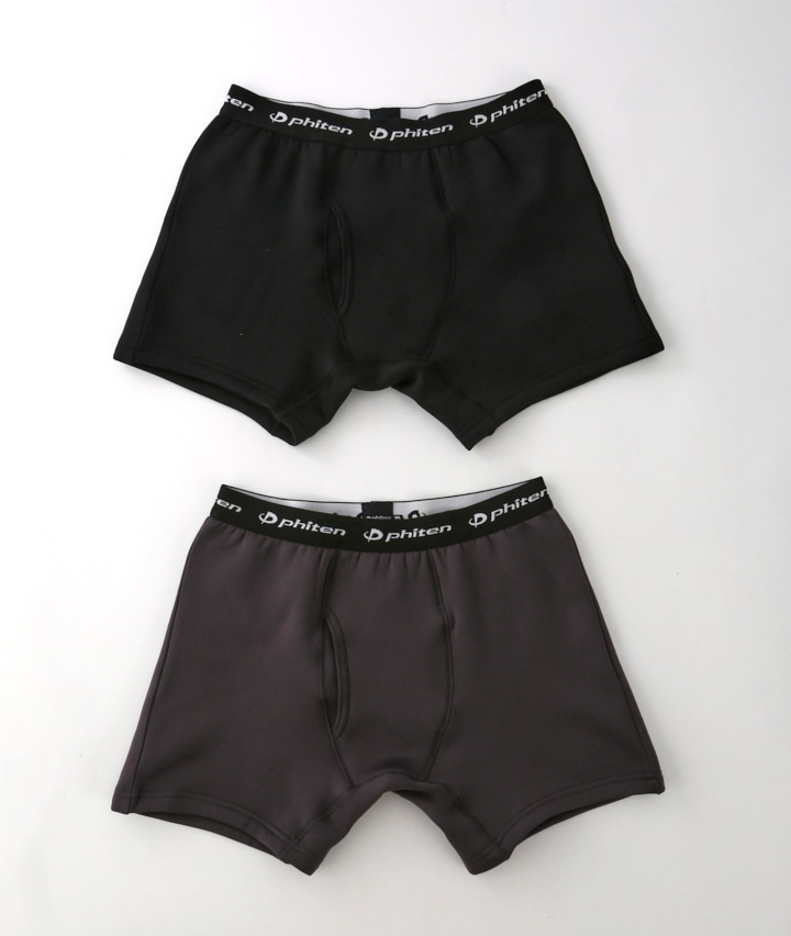 【ｐｈｉｔｅｎ】【Ｐａｓｅｏｓ ＷＡＲＭ】（ヘビーウォーム）（ウエストゴム部分ＡＱＵＡ ＴＩＴＡＮ使用）（極厚フリース）（２枚組）ボクサーブリーフ