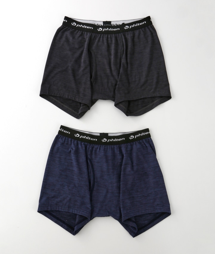 【ｐｈｉｔｅｎ】【Ｐａｓｅｏｓ ＷＡＲＭ】（ライトウォーム）（ウエストゴム部分ＡＱＵＡ ＴＩＴＡＮ使用）（両面微起毛）（２枚組）ボクサーブリーフ