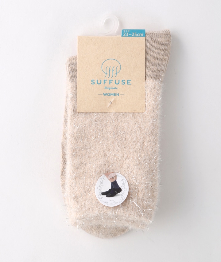 （１足物）トップラメ切り替えソックス