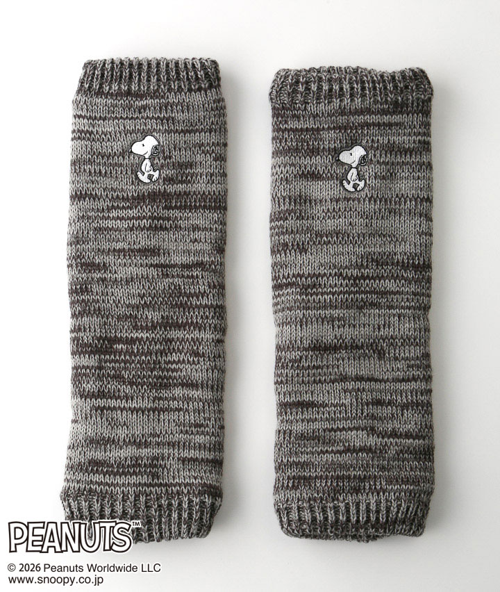 【ＰＥＡＮＵＴＳ】（スヌーピー）（１足物）（内側ボア）刺繍レッグウォーマー