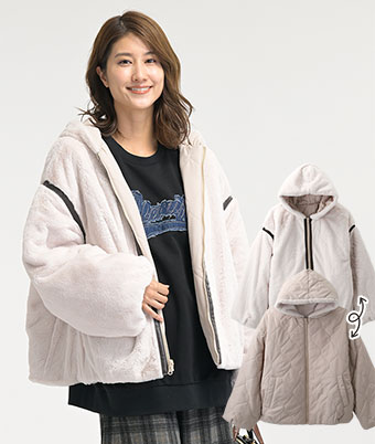 リバーシブル中綿ブルゾン