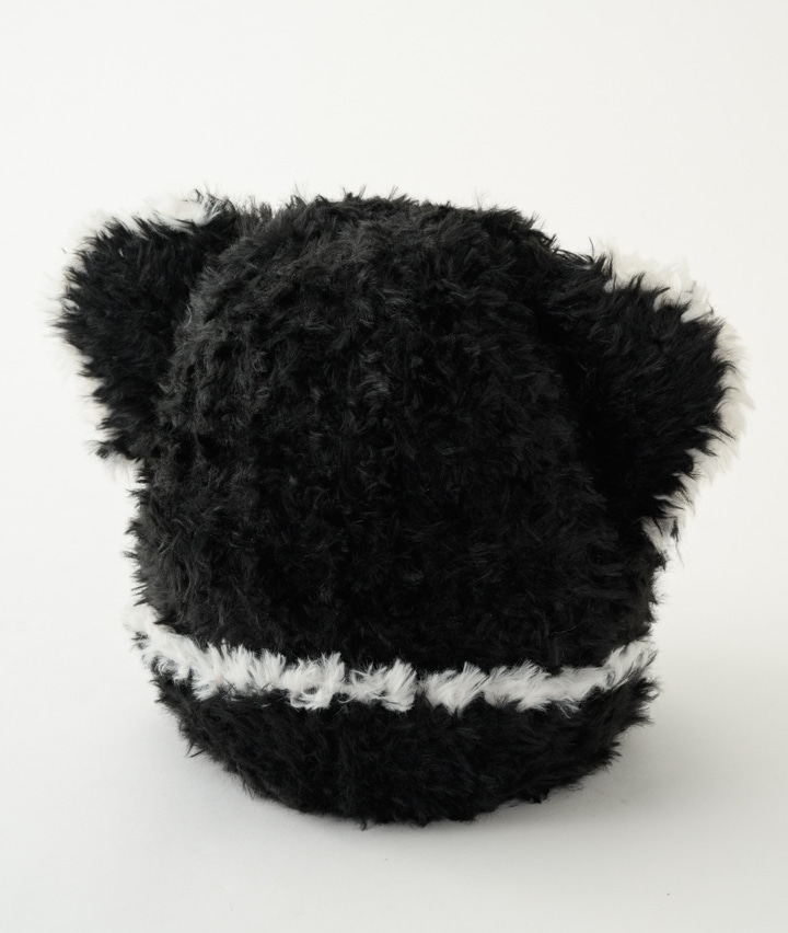 ファーくまみみニット帽