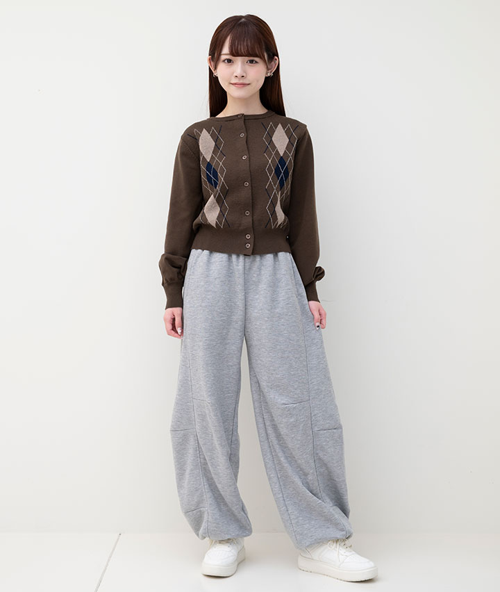 裏毛ワイドパンツ