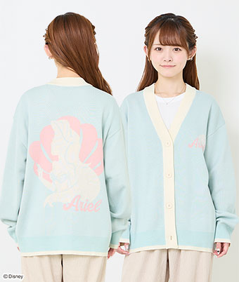 【Ｄｉｓｎｅｙ】【アリエル】プリンセスカーディガン