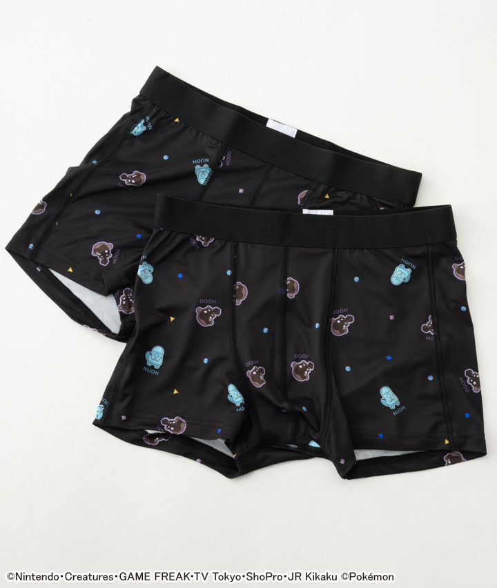 【ポケモン】【ヌオー＆ドオー】（２枚組）ボクサーブリーフ（前閉じ）