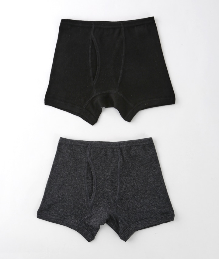 【コレイイＹＯ！】（綿１００％）（しめつけにくい）（脇縫いなし）（ハニカムメッシュ編み）（２枚組）ボクサーブリーフ