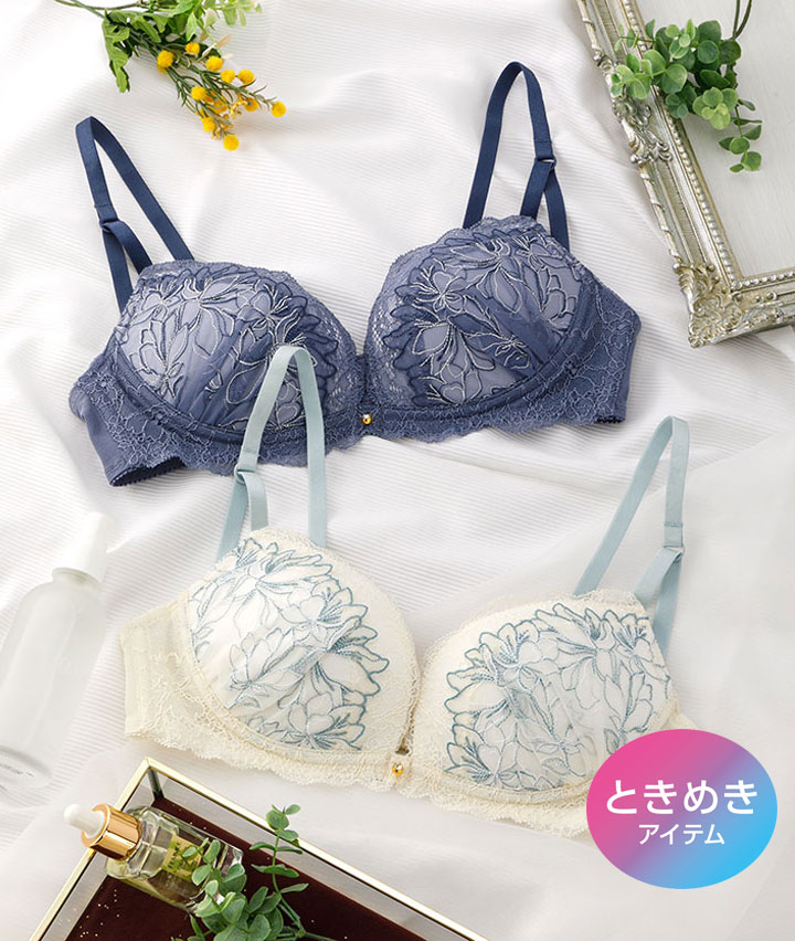 （すっきりメイク）グレースフローラノンワイヤーブラジャー