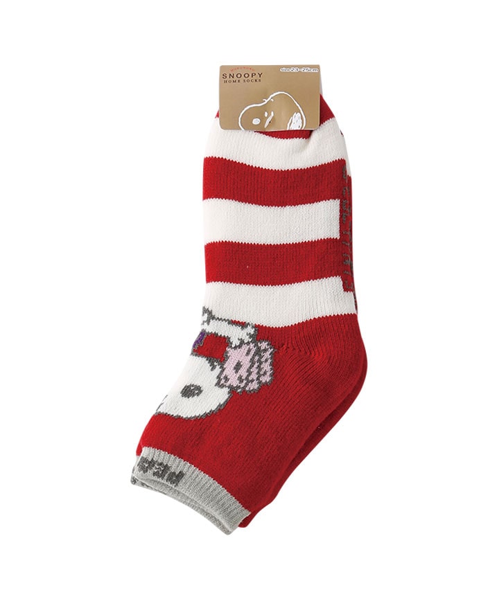 【ＰＥＡＮＵＴＳ】【スヌーピー】（１足物）２重編みソックス