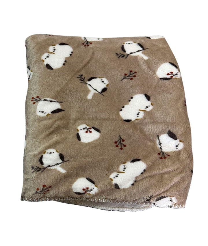 あったかハーフケット　シマエナガ