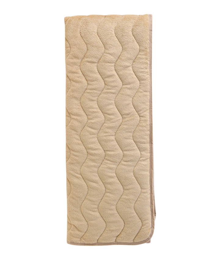 フランネル無地吸湿発熱敷パッド　シングルサイズ