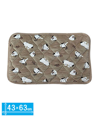 あったか枕パッド　シマエナガ　４３×６３ｃｍ