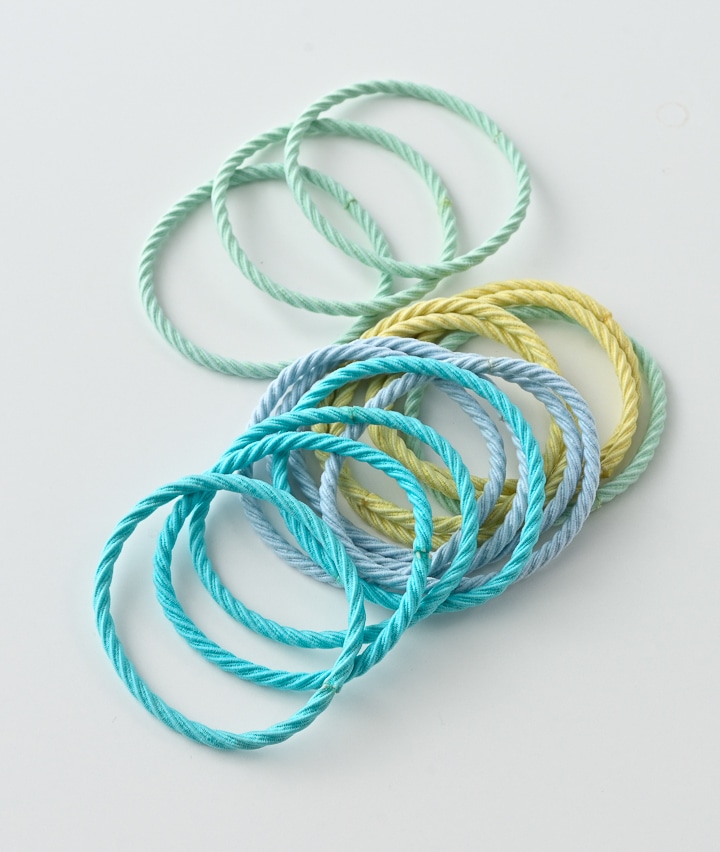 ツイストカラフルヘアゴム 16本セット