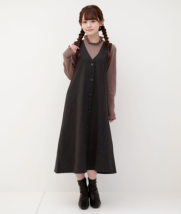 ウール見え２ＷＡＹワンピース