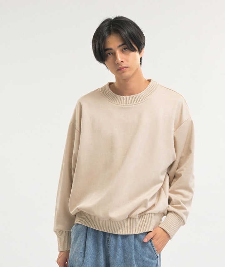 スエードポンチプルオーバー