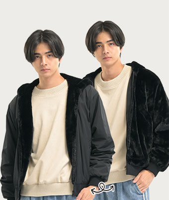 リバーシブルブルゾン