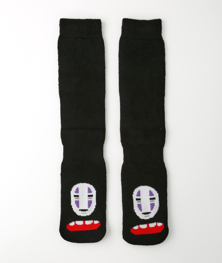 【スタジオジブリ】【千と千尋の神隠し】（１足物）カオナシ柄フロント柄ソックス