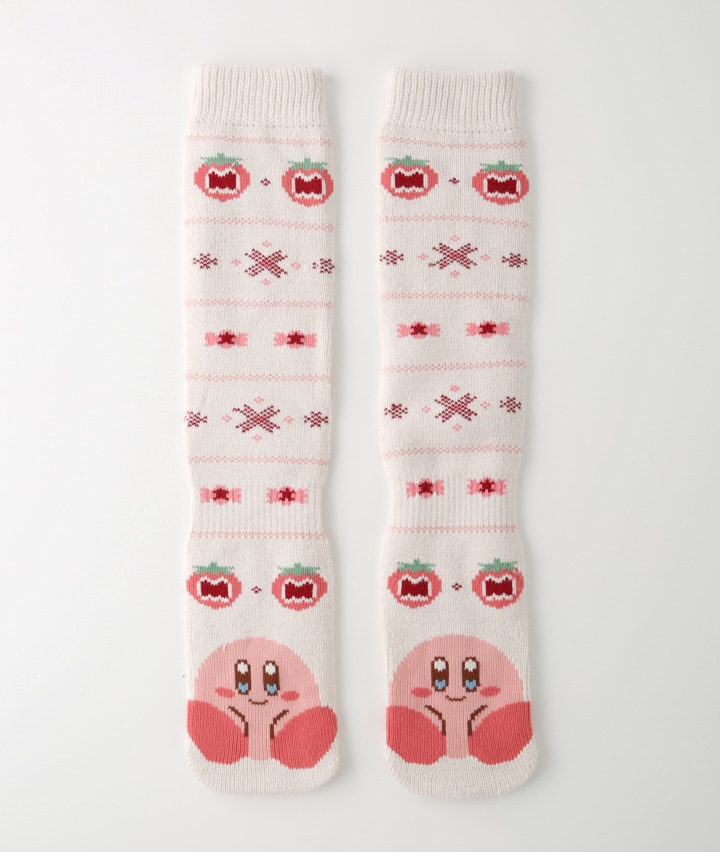 【星のカービィ】（１足物）フロント柄ソックス