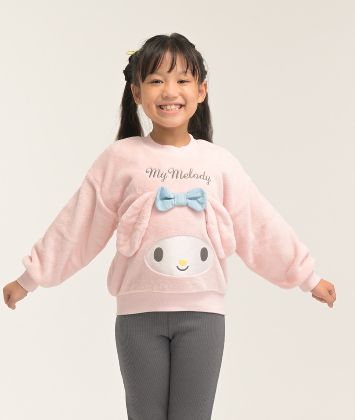 【サンリオ】（マイメロディ）女児ボアプルオーバー