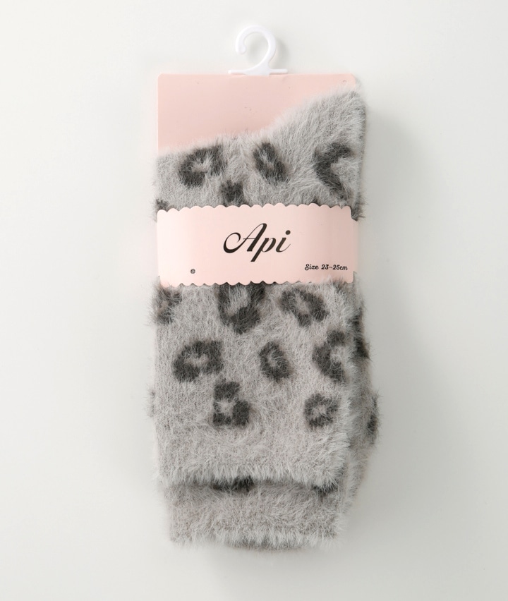 ヒョウ柄ソックス