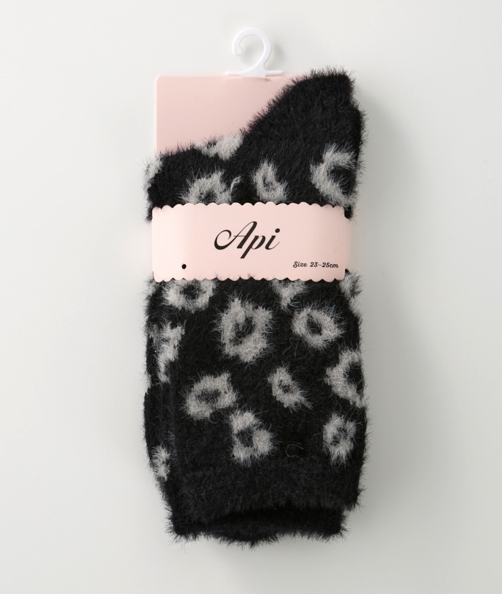 ヒョウ柄ソックス