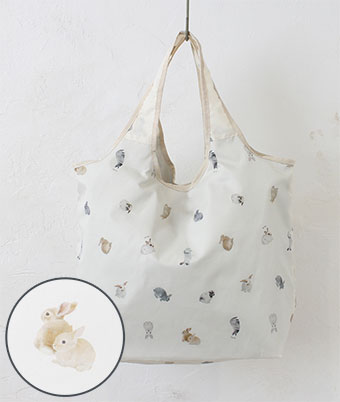 （予約販売）ウサギ保冷くり手トート