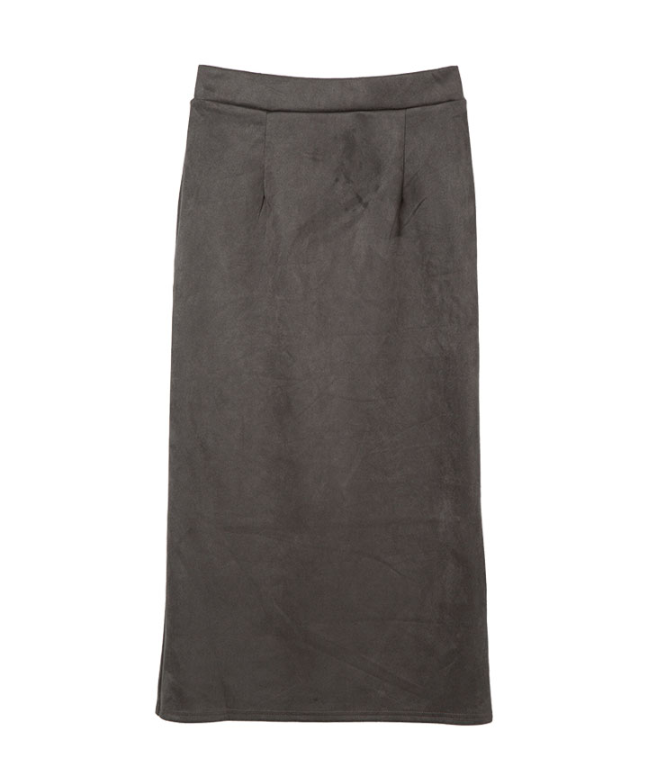 スエード調ナロースカート