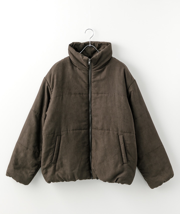 フェイクスエード中綿ブルゾン