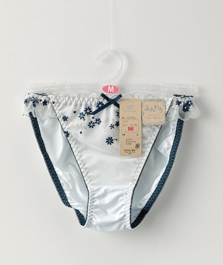小花刺繍ショーツ