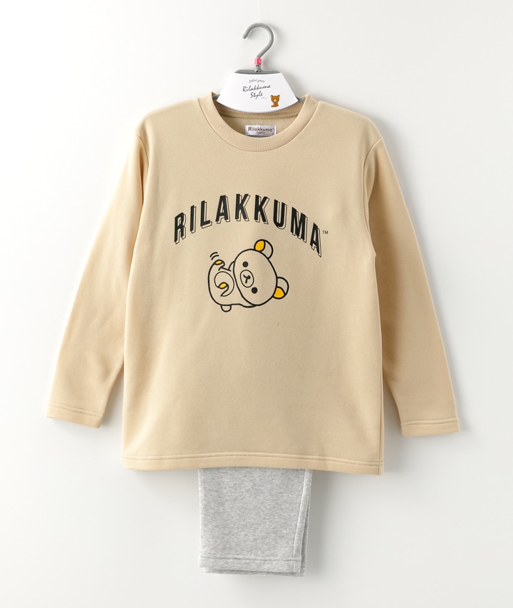 【リラックマ】シャギー胸プリントルームウェア