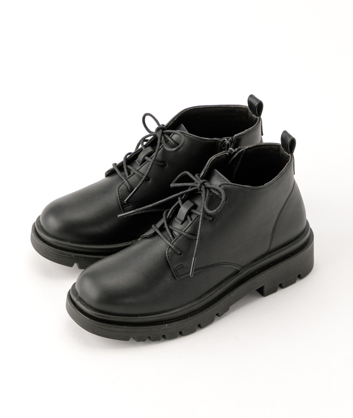 合皮レースアップシュ―ズ