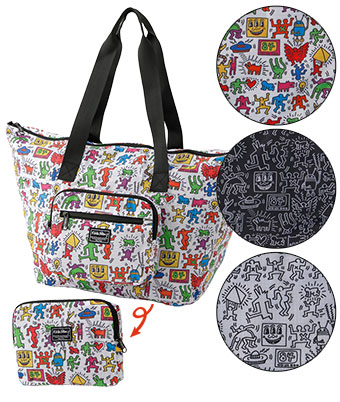 【キースヘリング】キースヘリングポケッタブルトート